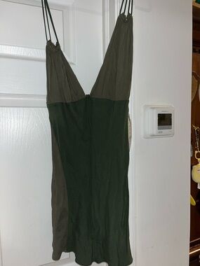 zara green collar dress Green ribbed bodycon dress with collar